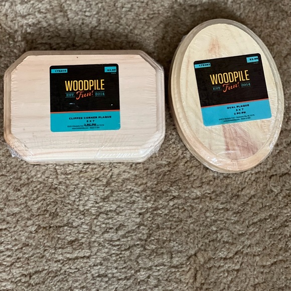 Woodpile Fun! Assorted Wood Plaque - Picture 1 of 4